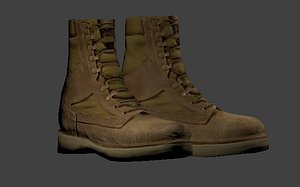 free 3ds model low-poly army boots