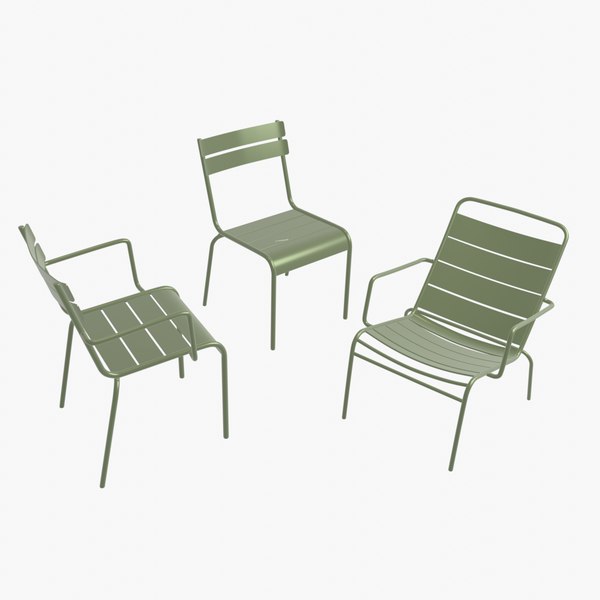 Luxembourg metal chair Fermob model 3D