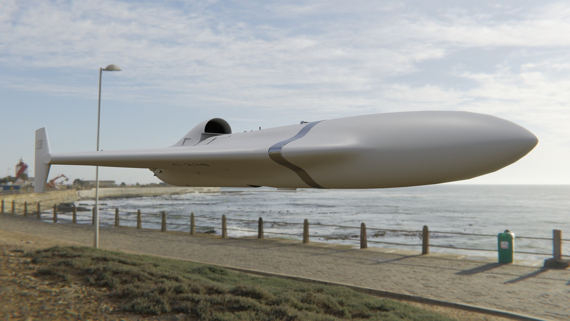 3D White Shahed 238 Jet HESA Iranian Kamikaze Drone Model - TurboSquid ...