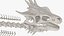 Dragon Skeleton in Unfolded State 3D