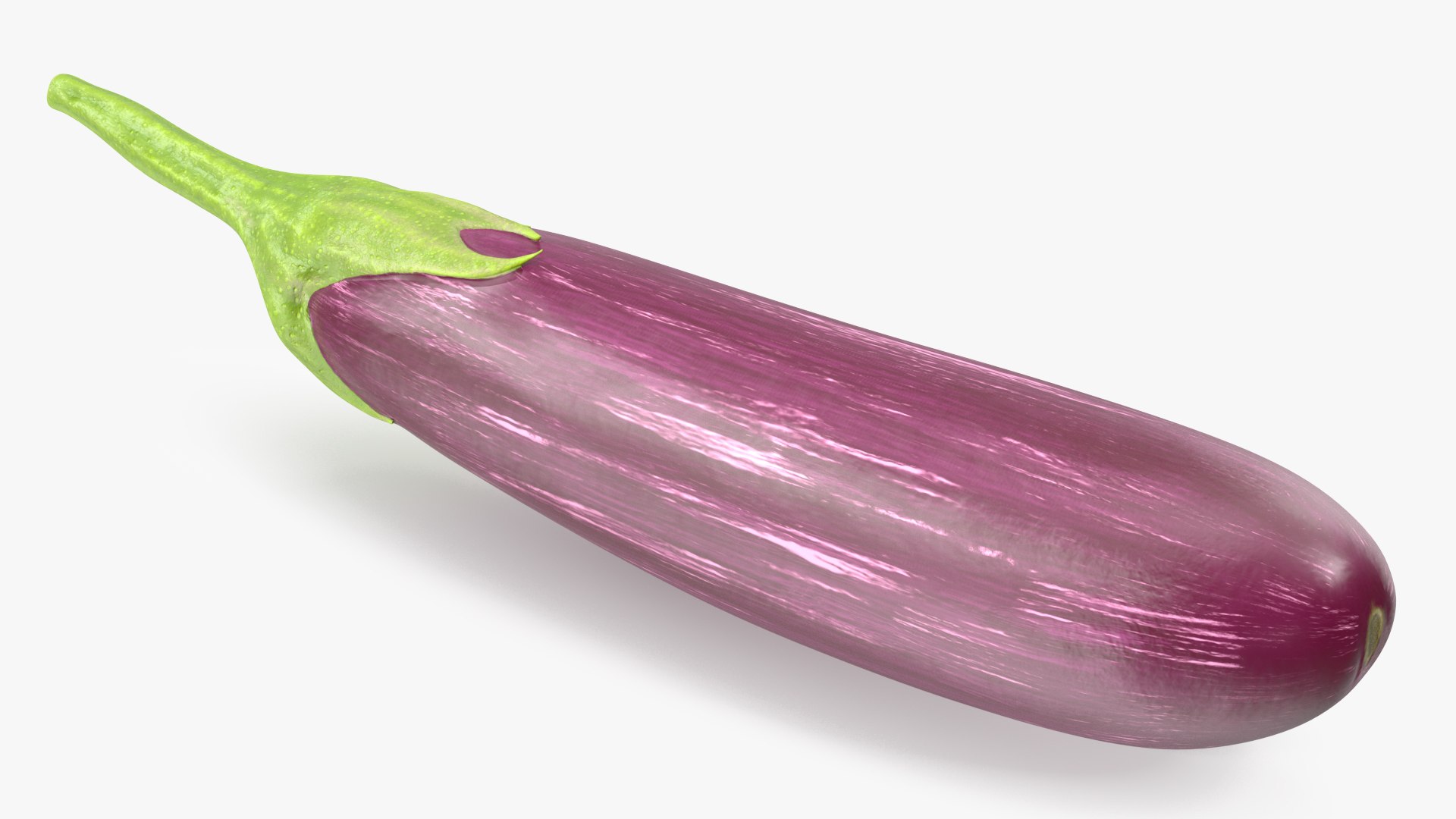 Striped Graffiti Eggplant 3D model preview