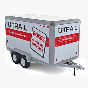 Big Moving Cargo Trailer Generic 3D model model