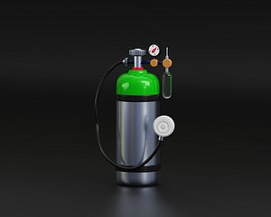 Oxygen Tank 3d model