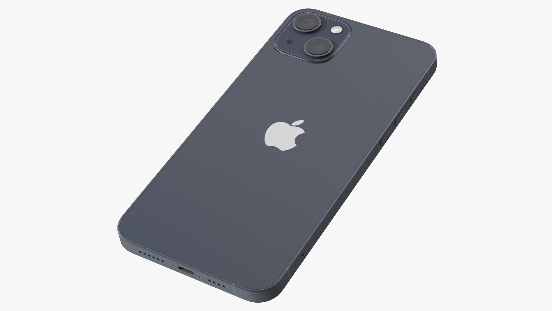 Apple iPhone 14 Plus Midnight 3D model preview