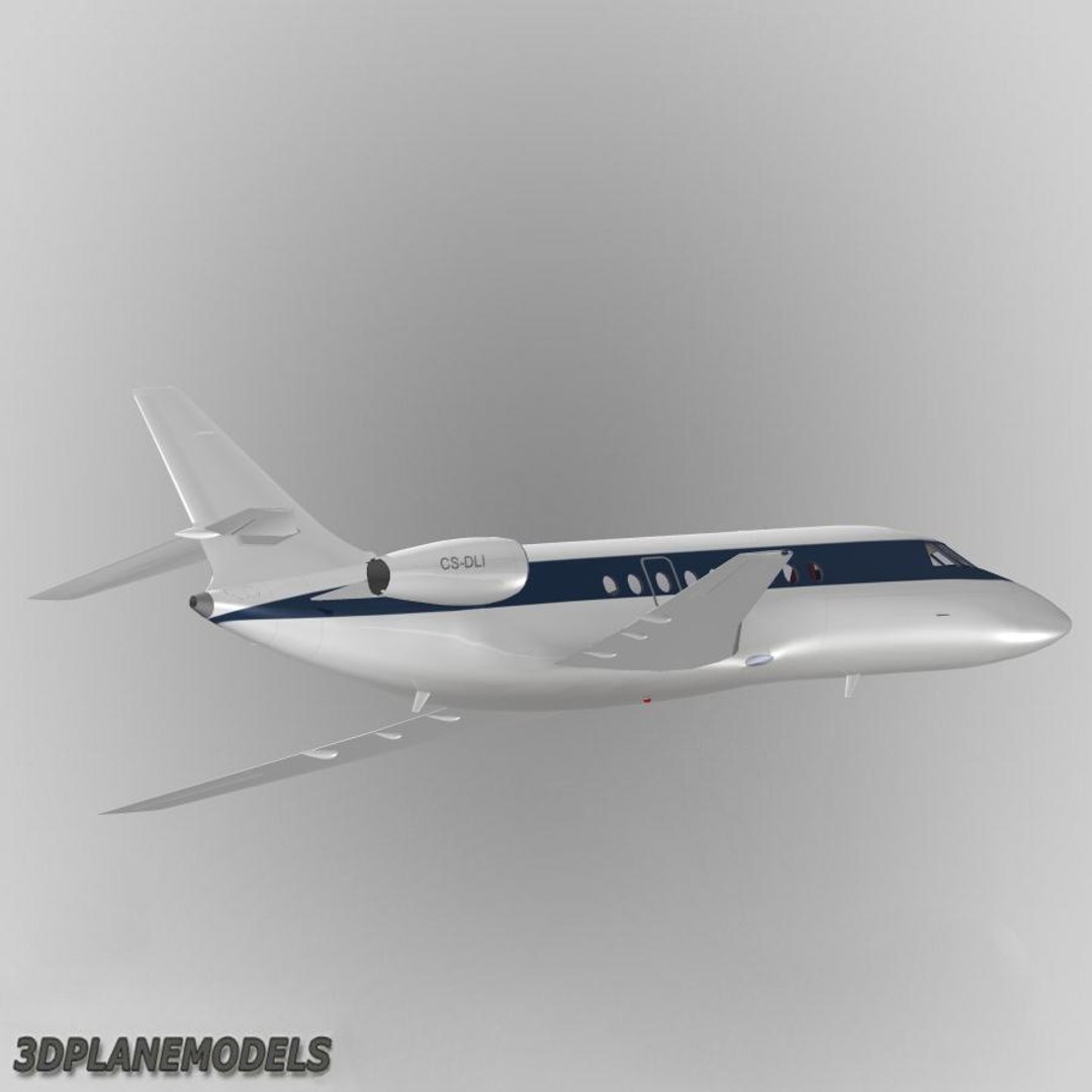 Dassault Falcon Business Jet 3d Dxf