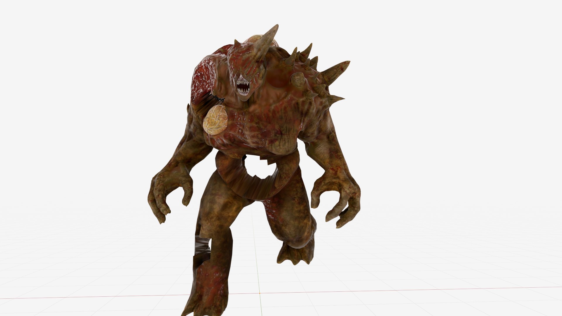 Hole Body Monster Rigged With 3 Animations Model - TurboSquid 2410675