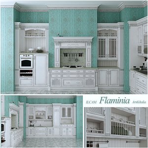 Italian kitchen flaminia in interior