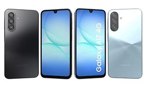 Samsung Galaxy A17 5G Black And Samsung Galaxy 4G A17 Blue 3D model