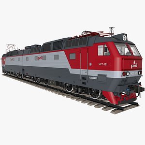3D model locomotive trains
