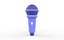 Modèle 3D low-poly de microphone