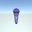 Modèle 3D low-poly de microphone