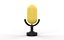 Modèle 3D low-poly de microphone