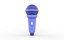 Modèle 3D low-poly de microphone