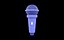 Modèle 3D low-poly de microphone