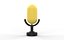 Modèle 3D low-poly de microphone