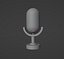 Modèle 3D low-poly de microphone