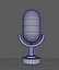 Modèle 3D low-poly de microphone