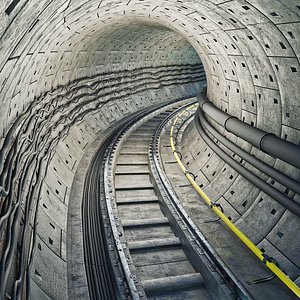 3D Metro tunnel model