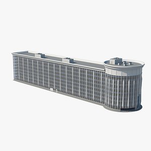 3D multistory parking garage