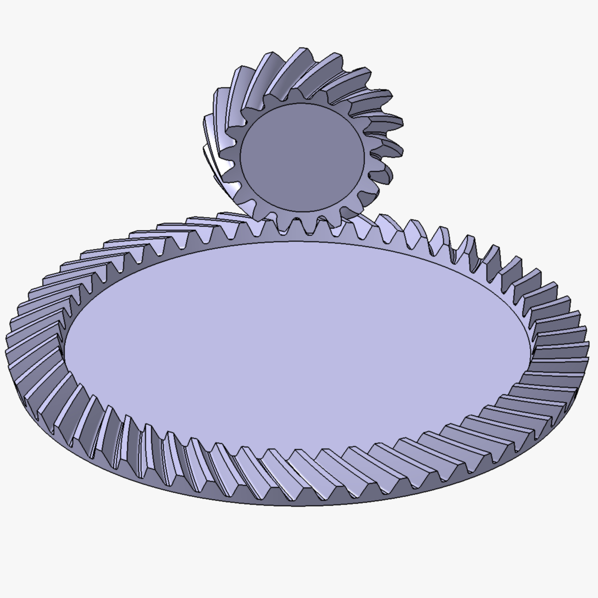 3D модель Комплект спирально-конических шестерен - TurboSquid 1878715