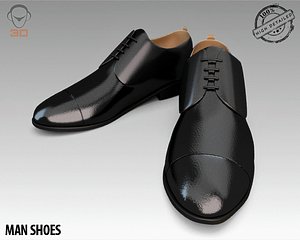man shoes 3d obj