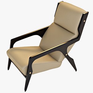 3d model armchair gio ponti