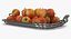Silver Tray with Apples 3D Model