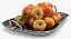 Silver Tray with Apples 3D Model