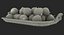 Silver Tray with Apples 3D Model