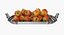 Silver Tray with Apples 3D Model