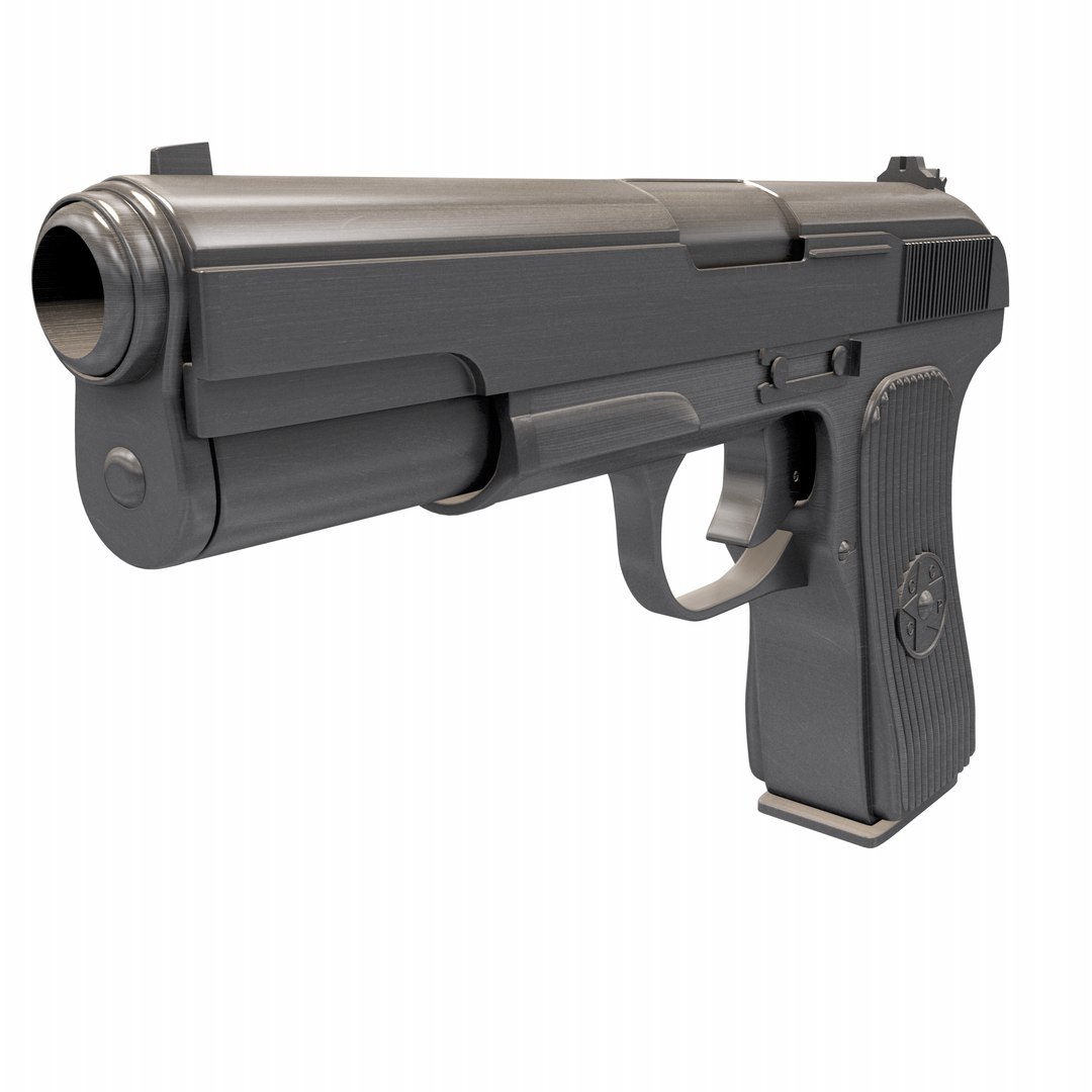 Tt Gun 56-a-132 Pistol 3d Model