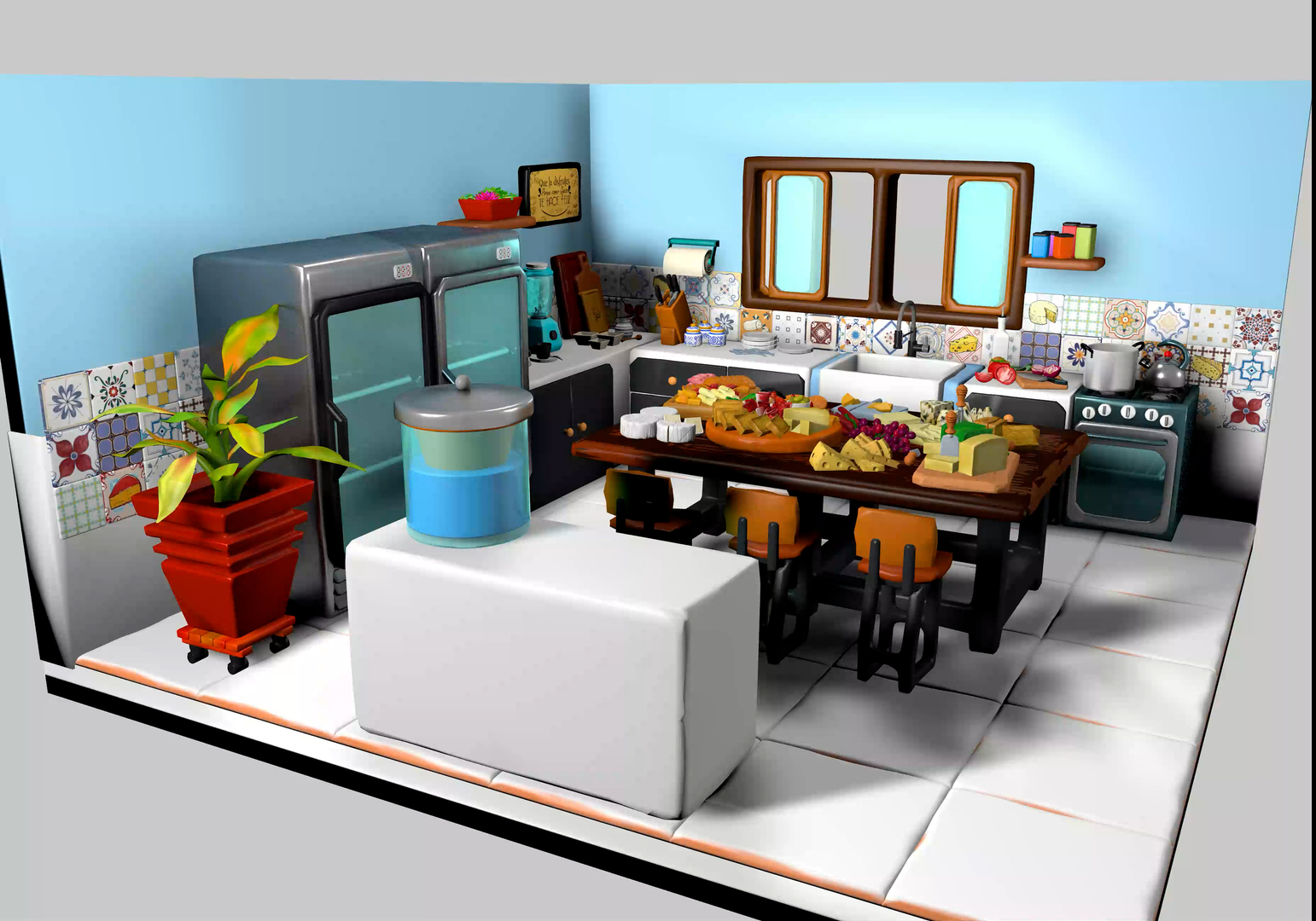 3D Interior kitchen design isometric 3D model cheeseboard https://p.turbosquid.com/ts-thumb/UZ/GrY7Mo/5P/queseria/jpg/1702651417/1920x1080/turn_fit_q99/91b9f91ca449527ed10f1d205cd652a974e840c5/queseria-1.jpg