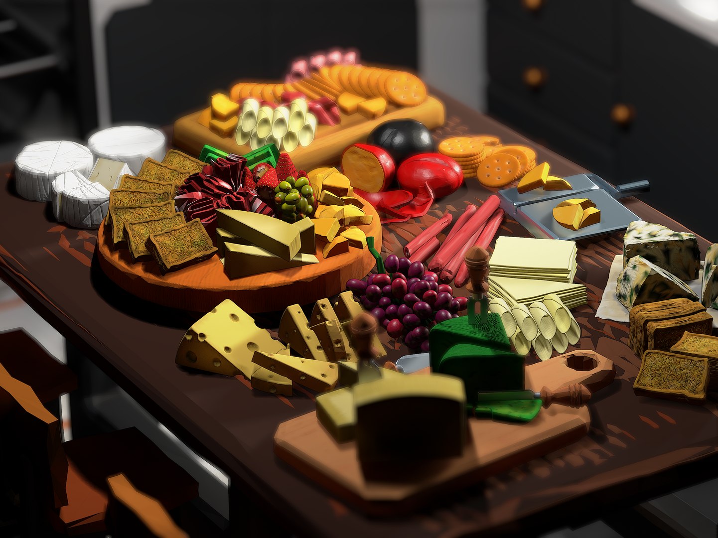 3D Interior kitchen design isometric 3D model cheeseboard https://p.turbosquid.com/ts-thumb/UZ/GrY7Mo/Eh/queseria3/png/1702649431/1920x1080/fit_q87/e5491d61dd3f64e5e7dac10e915828c275f1f4b8/queseria3.jpg
