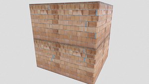 3D pbr brick walls model