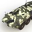 BTR 80 Rigged 3D Model