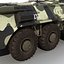 BTR 80 Rigged 3D Model