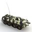 BTR 80 Rigged 3D Model