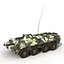 BTR 80 Rigged 3D Model
