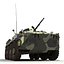 BTR 80 Rigged 3D Model