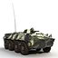BTR 80 Rigged 3D Model