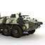 BTR 80 Rigged 3D Model