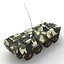 BTR 80 Rigged 3D Model