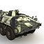 BTR 80 Rigged 3D Model