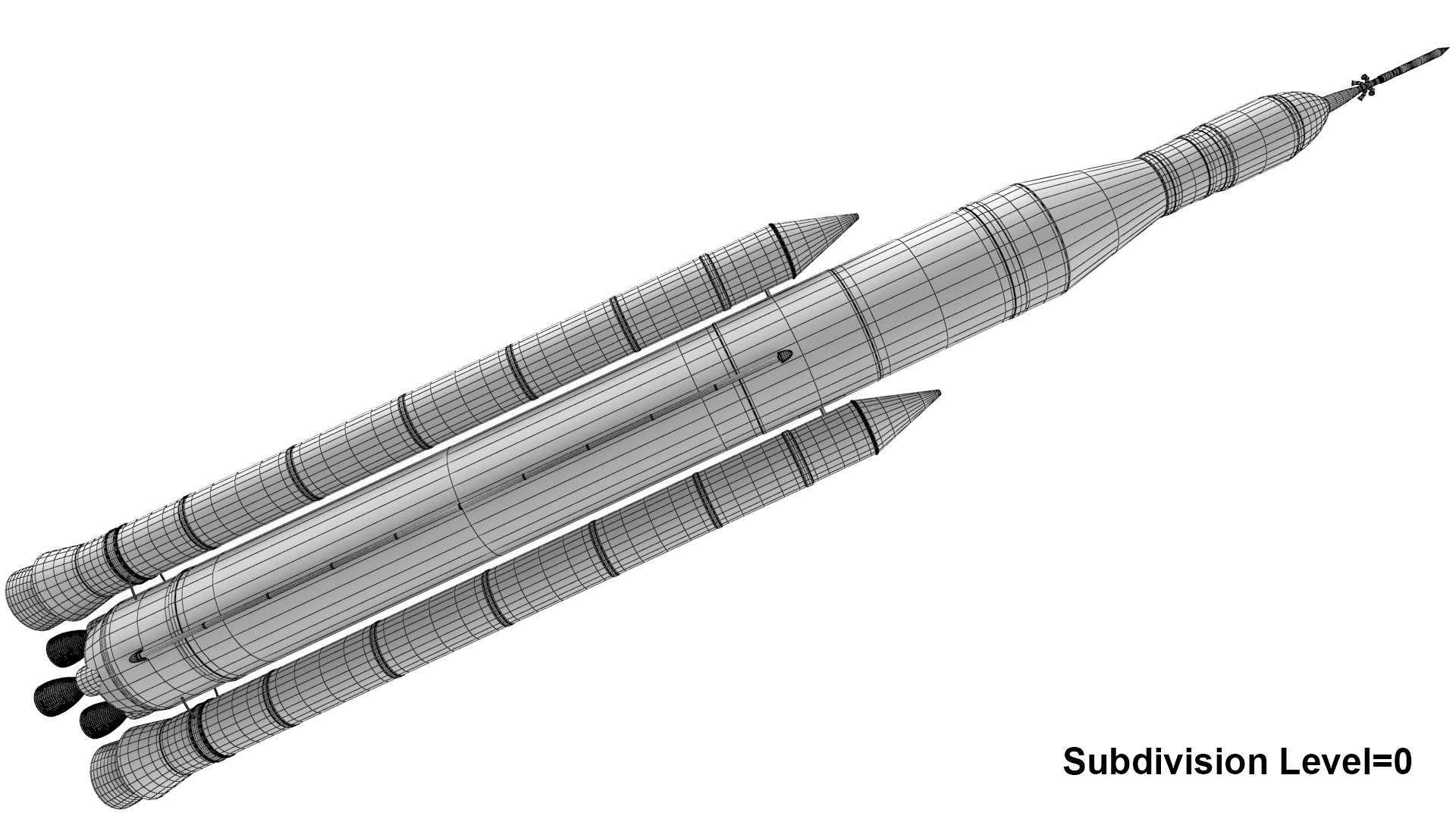 Sls block 1 rocket launch 3D - TurboSquid 1471010