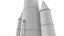 SLS Block 1 Rocket on Launch Base 3D Model