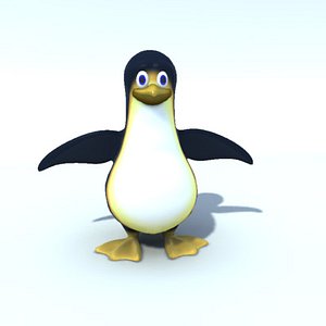 maya penguin character