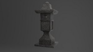 Toro Stone Lantern 3D model