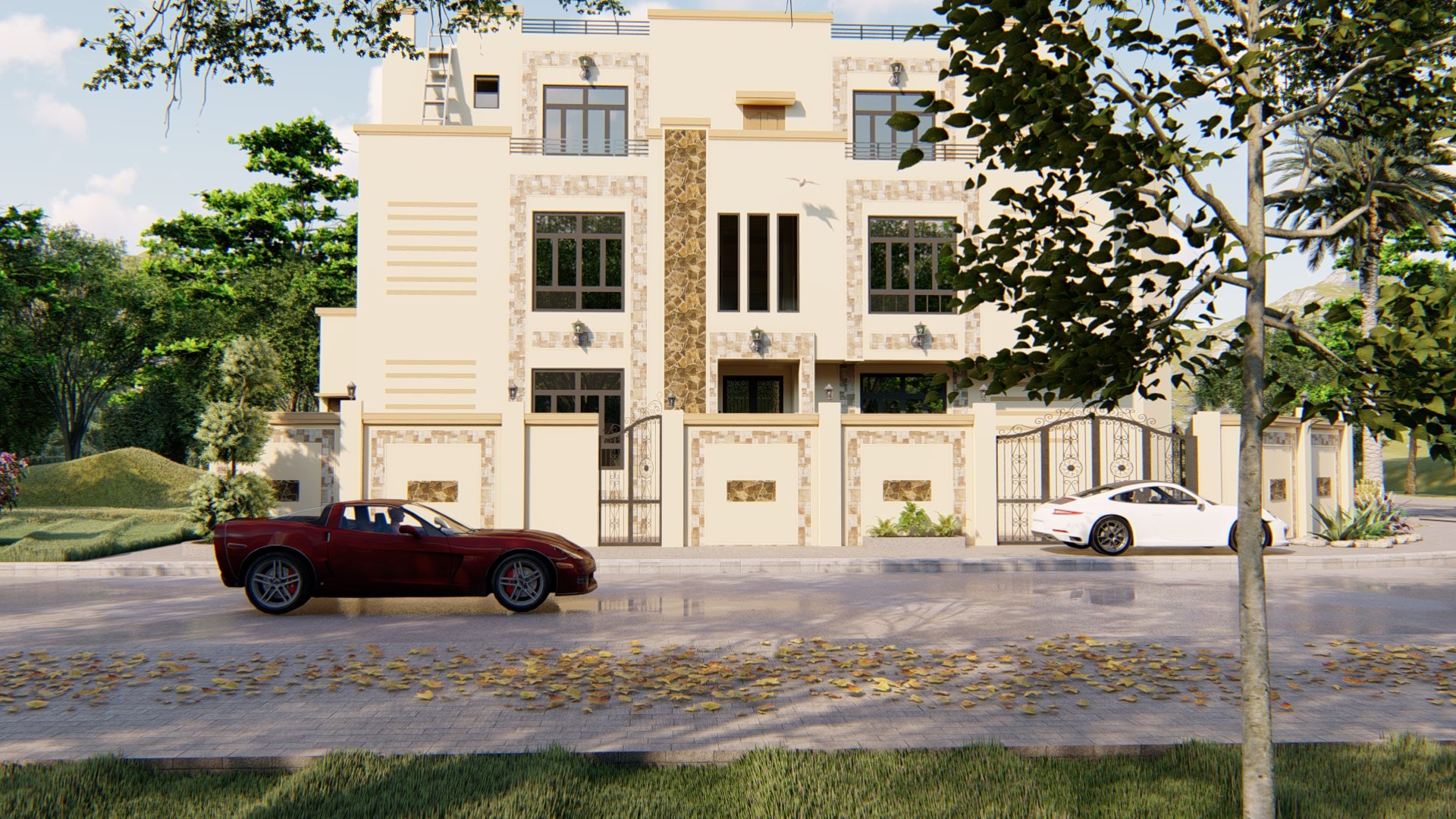 sketchup- twin villa design 3D model https://p.turbosquid.com/ts-thumb/UZ/QDECnQ/QKbpGyec/5/jpg/1588418440/1920x1080/fit_q87/d5e61ecd524db7e871f6752295fb0640a47671cf/5.jpg