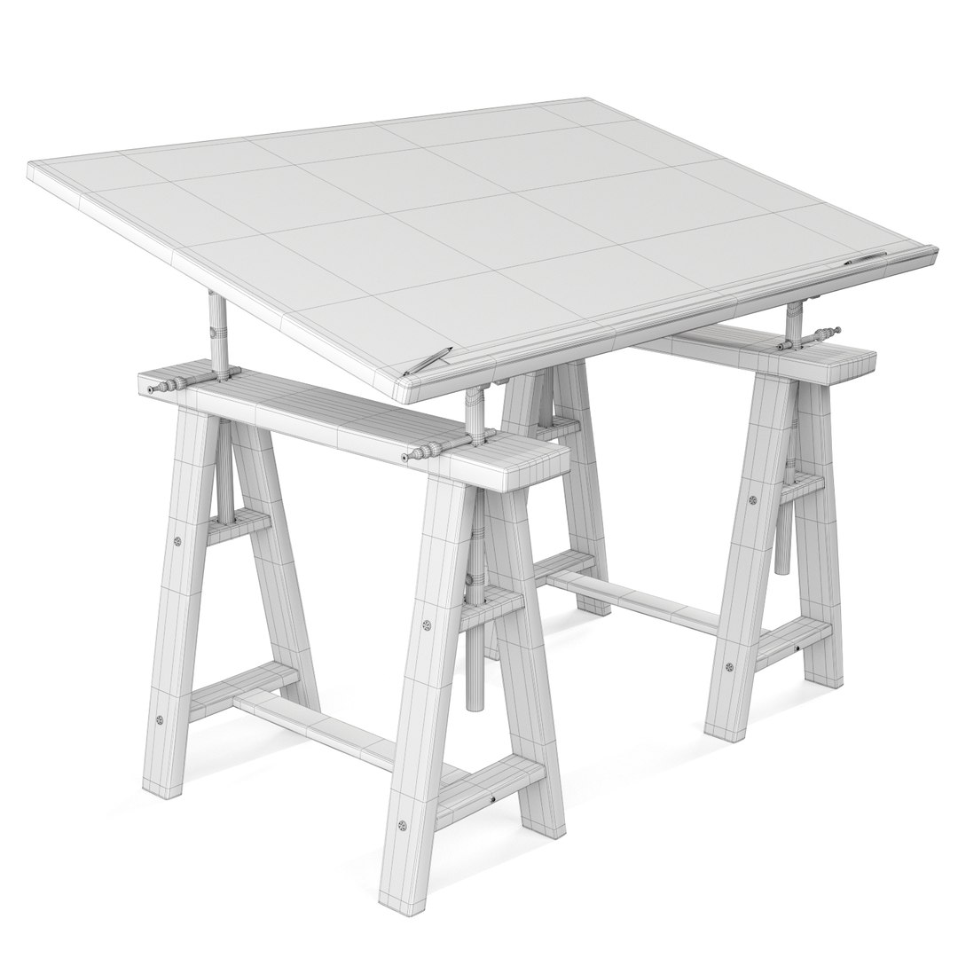 drafting table 3D model https://p.turbosquid.com/ts-thumb/UZ/aaH6rd/VZEJe6H6/drafting_table_1_wire/jpg/1582034253/1920x1080/fit_q87/44e7249690352fc57d65821d8dd747fb12b0a448/drafting_table_1_wire.jpg