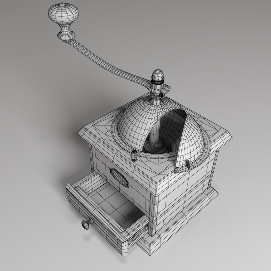 Vintage Coffee Grinder 3D Model - TurboSquid 1901410